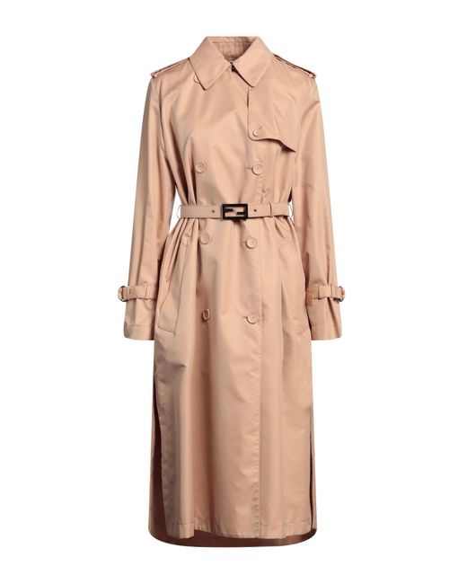 Fendi Natural Overcoat & Trench Coat