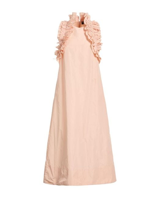 Clips Pink Midi Dress Polyester