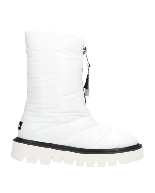 Elena Iachi White Ankle Boots