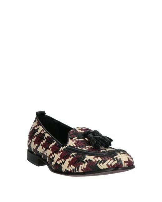 MICH SIMON Black Loafers Leather for men