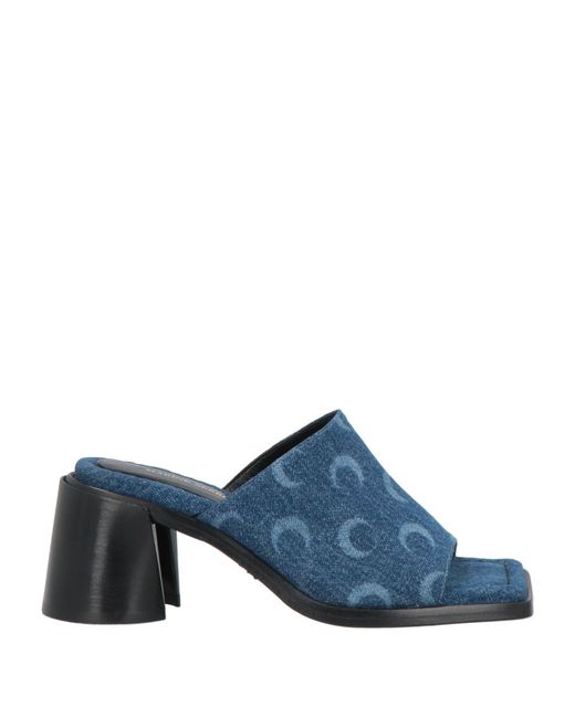 MARINE SERRE Blue Sandals Textile Fibers