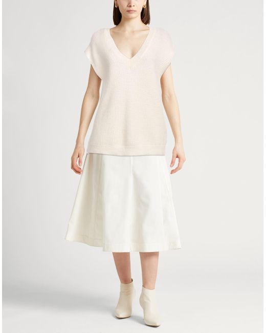 Fabiana Filippi Natural Sweater Mohair Wool, Polyamide, Wool