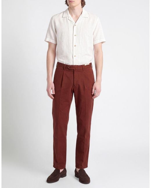 L.b.m. 1911 Red Brick Pants Cotton, Elastane for men