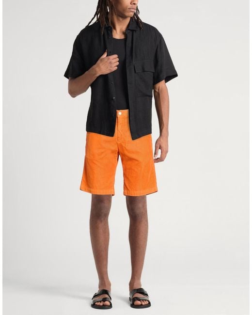 Massimo Alba Orange Shorts & Bermuda Shorts Cotton for men