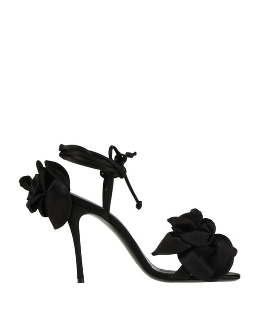 Magda Butrym Black Sandals Silk