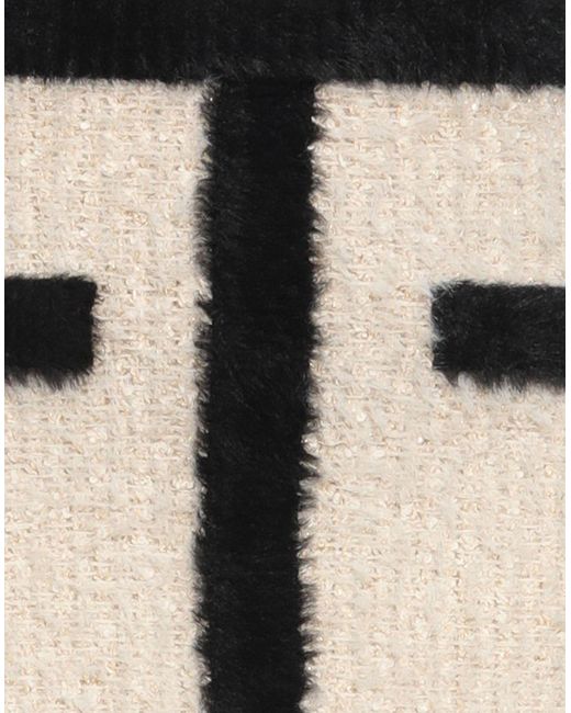 Nina Ricci Black Ivory Mini Skirt Polyamide, Cotton, Viscose, Metallic Fiber