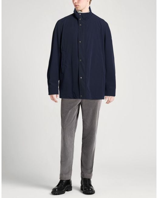 Paul & Shark Blue Midnight Coat Polyester, Elastane for men