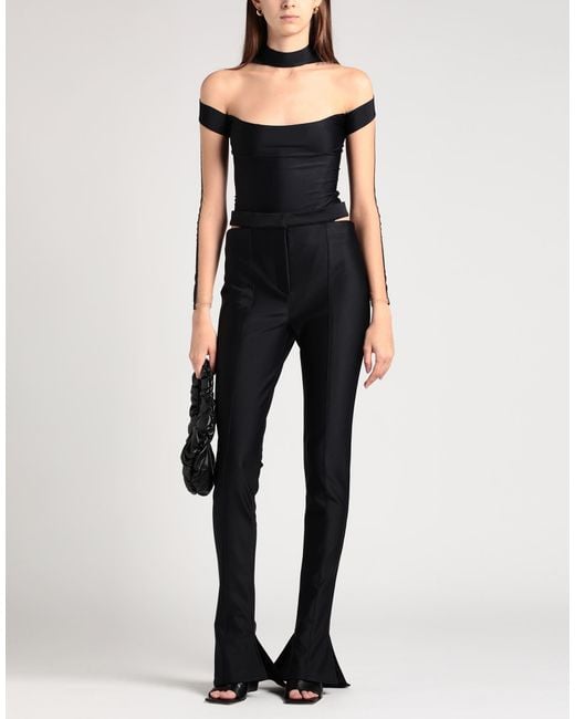 Mugler Blue Pants Polyamide, Elastane