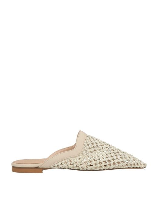 Divine Follie White Mules & Clogs Textile Fibers