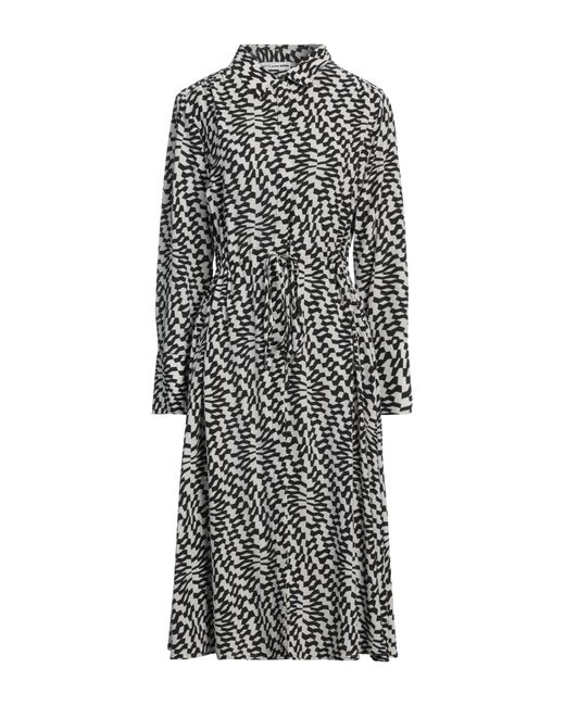 Attic And Barn Gray Midi Dress