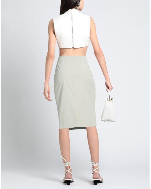 Pinko White Midi Skirt