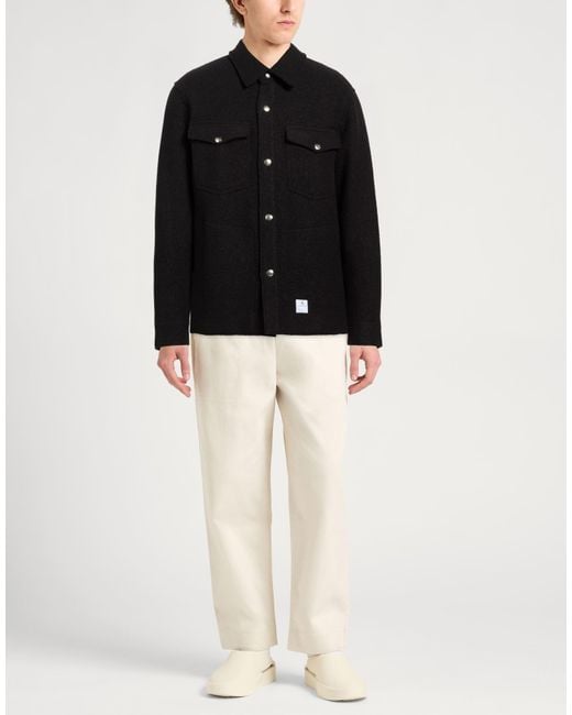 Department 5 Black Jacket Virgin Wool for men
