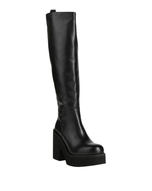 Paloma Barceló Black Boot Leather