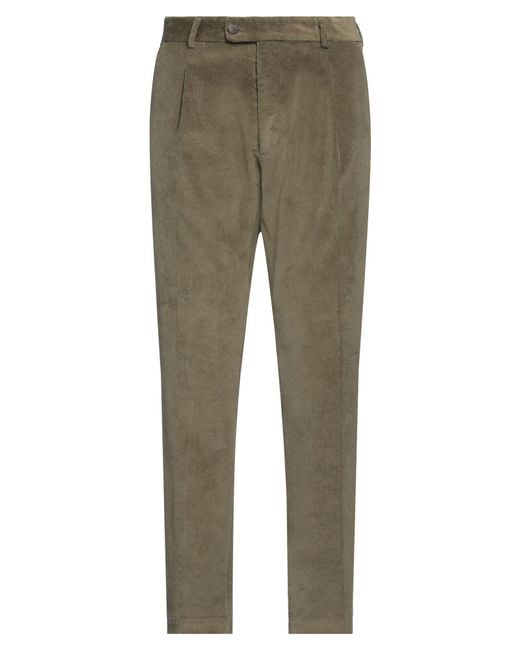 Messagerie Gray Military Pants Cotton, Elastane for men
