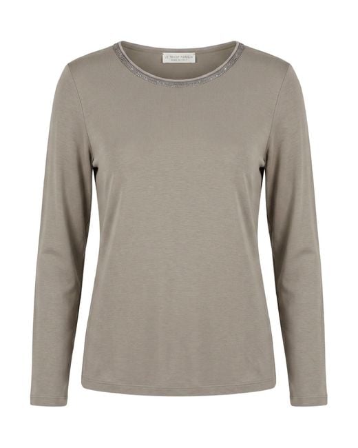 Le Tricot Perugia Gray T-Shirt