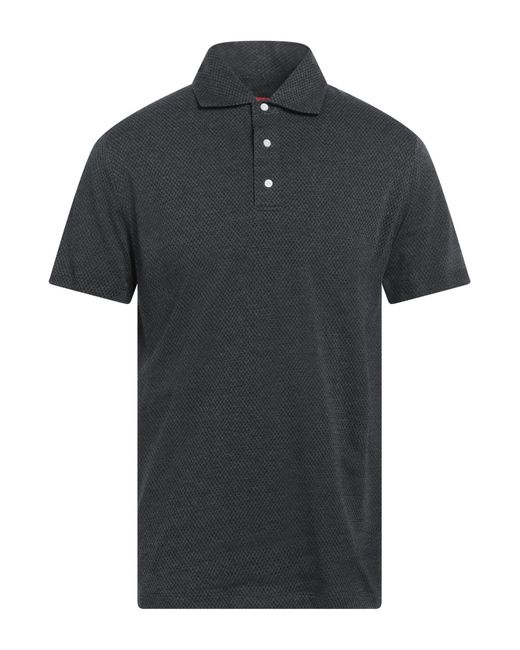 Polo di Isaia in Black da Uomo