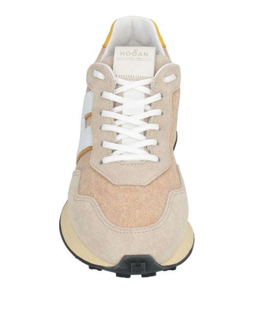 Hogan White Sneakers Leather, Textile Fibers for men