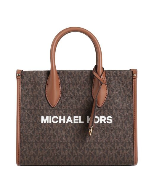 MICHAEL Michael Kors Brown Dark Handbag Textile Fibers