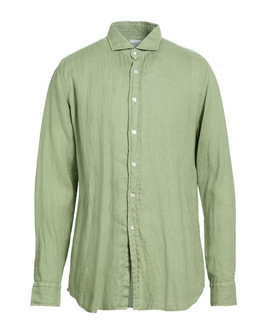 Bagutta Green Light Shirt Linen for men
