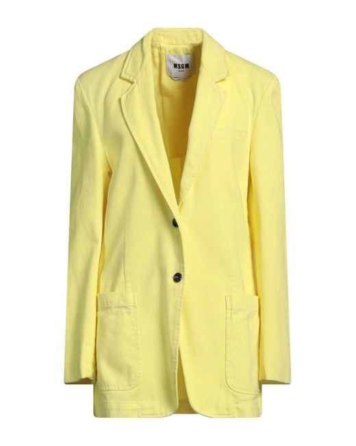 MSGM Yellow Blazer