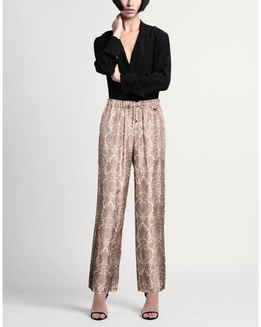 Manzoni 24 Natural Taupe Pants Silk