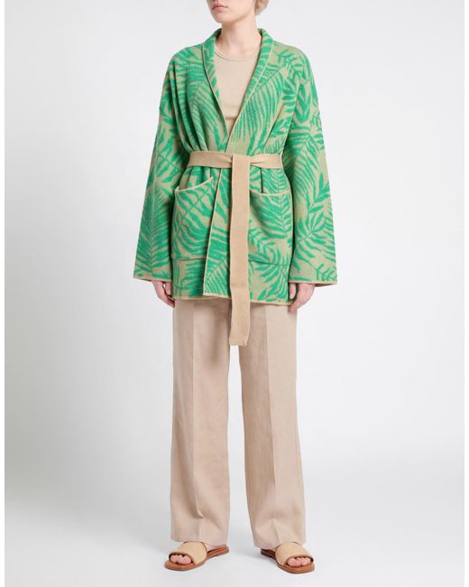 Amaranto Green Cardigan Acrylic, Cotton, Polyamide
