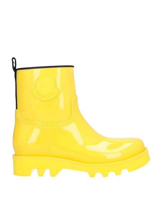Moncler Yellow Ankle Boots
