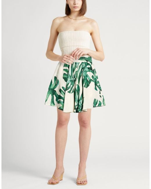 Raquel Diniz Green Mini Skirt