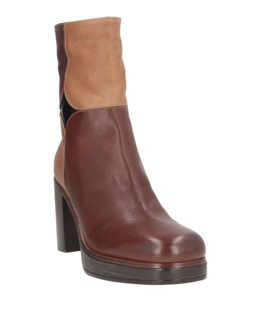 Fiorentini + Baker Brown Ankle Boots Leather