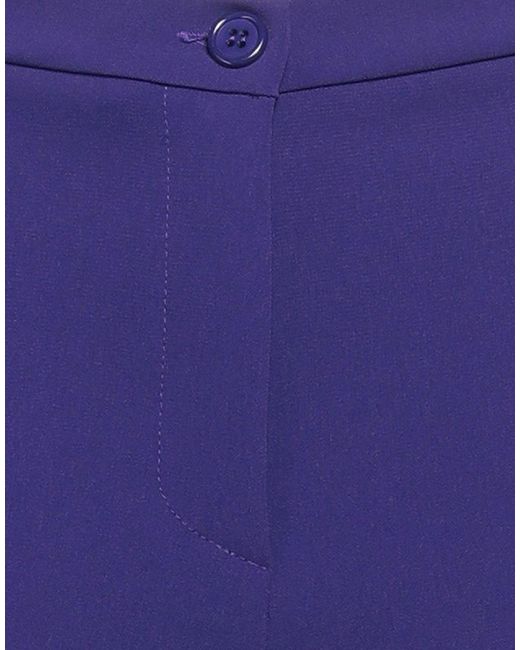 Éclà Blue Pants Polyester, Elastane