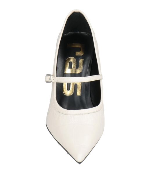 Ras White Pumps Leather