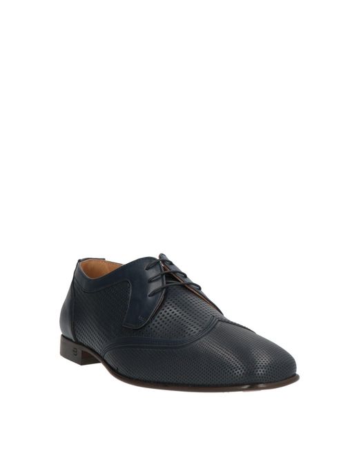 Baldinini Blue Lace-Up Shoes for men