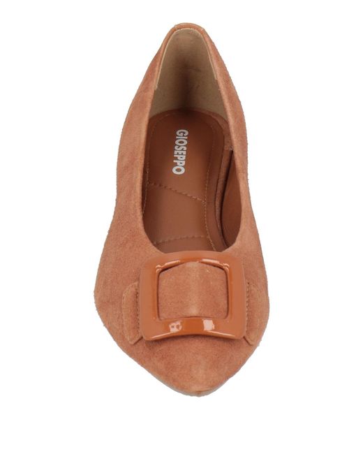 Gioseppo Brown Ballet Flats