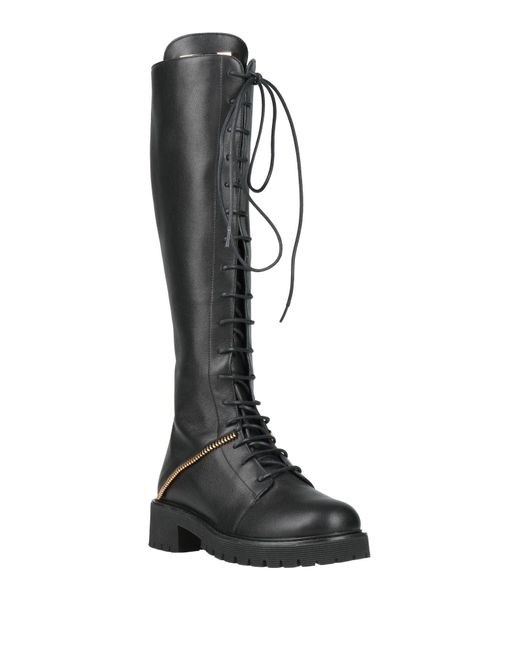 Giuseppe Zanotti Black Boot Leather
