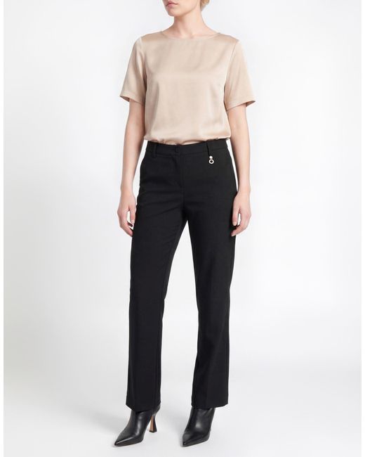 Relish Black Pants Polyester, Elastane