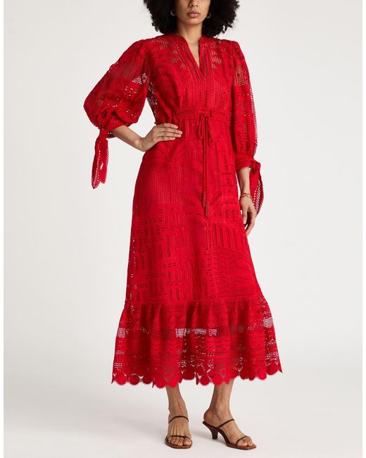 Farm Rio Red Maxi Dress