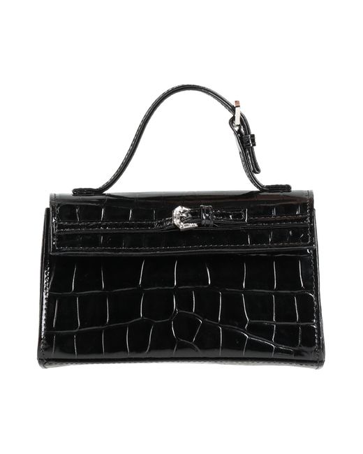 Gedebe Black Handbag Leather, Crystal