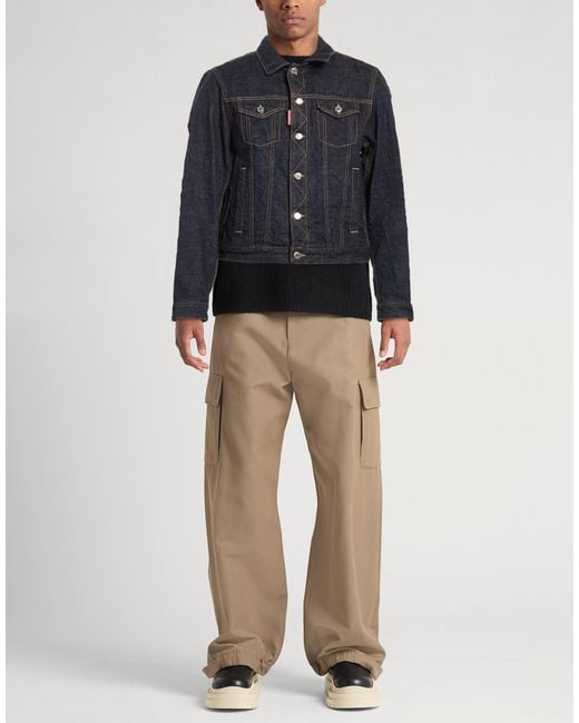 DSquared² Blue Denim Outerwear Cotton for men