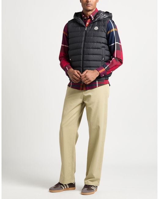 Moncler Black Vest Polyester for men
