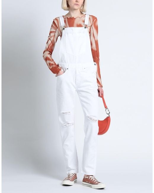 Dondup White Dungarees
