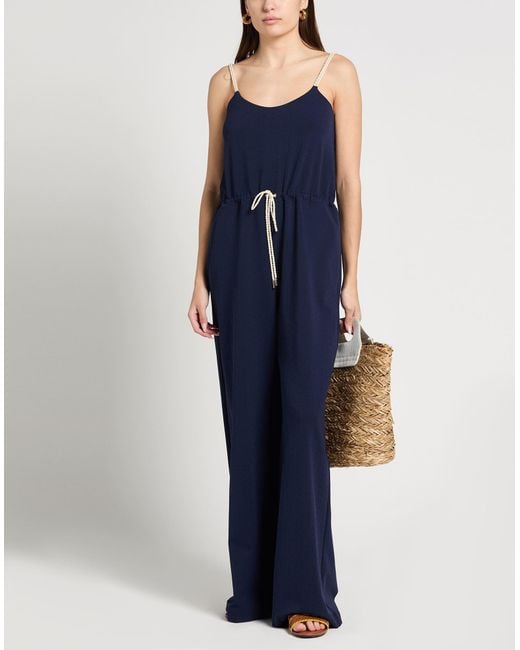 La Perla Blue Jumpsuit Polyamide, Elastane