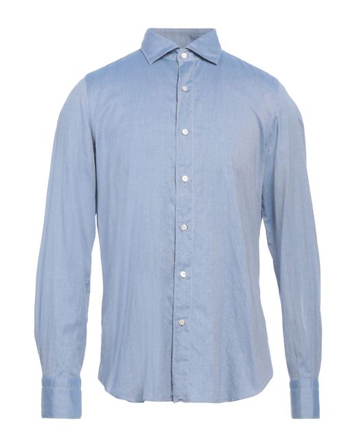 Finamore 1925 Blue Shirt for men