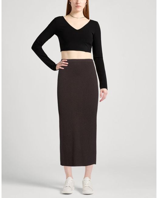 Twinset Black Midi Skirt