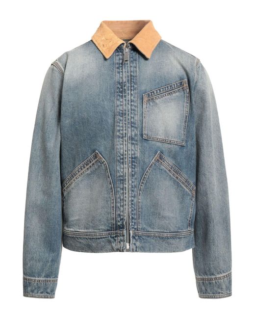 McQueen Blue Denim Outerwear for men