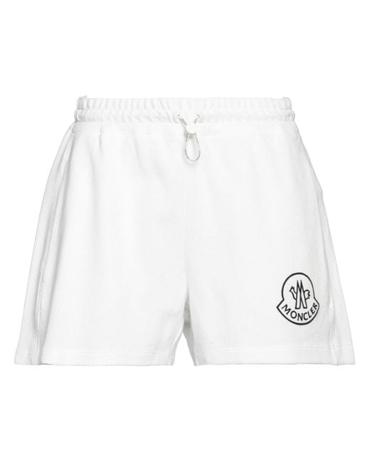 Moncler White Shorts & Bermuda Shorts