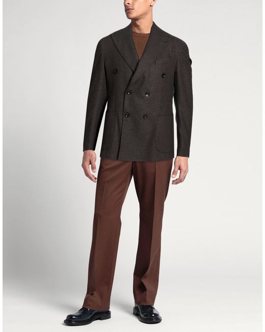 MULISH Black Blazer Wool, Viscose, Polyester for men