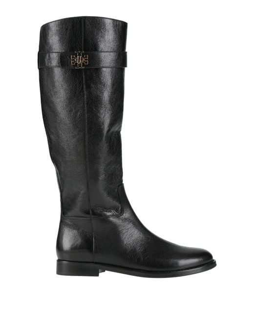 Tory Burch Black Boot Goat Skin