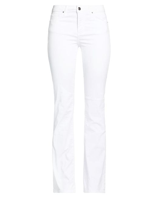 ARMANI EXCHANGE White Pants Cotton, Elastane