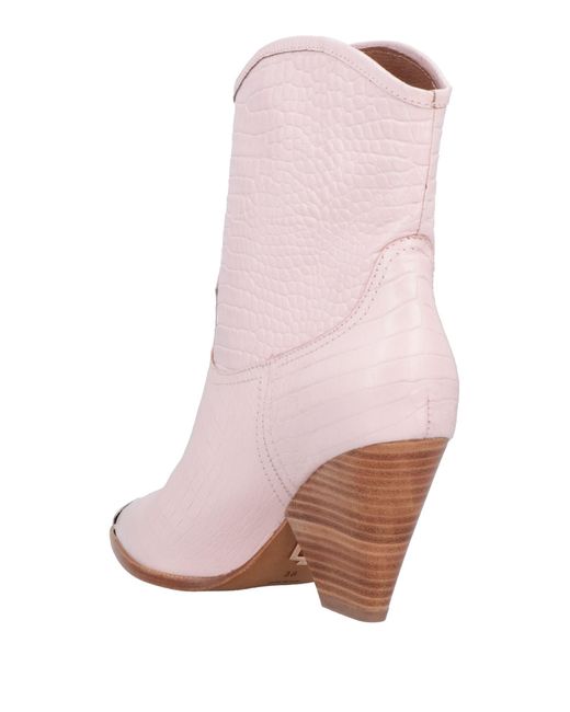 Lola Ankle Boots in Pink Lyst Australia