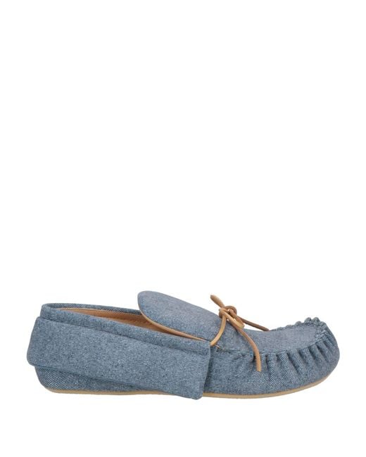 J.W. Anderson Blue Loafers Textile Fibers for men